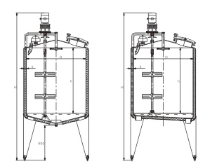 雙層立式攪拌罐系列-結(jié)構(gòu) 雙層立式攪拌罐系列-結(jié)構(gòu)