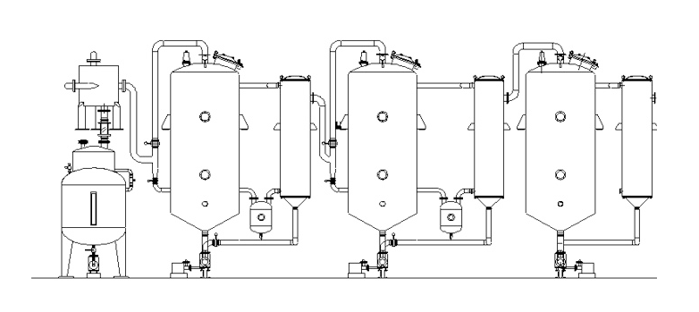 三效濃縮提取罐 三效濃縮提取罐